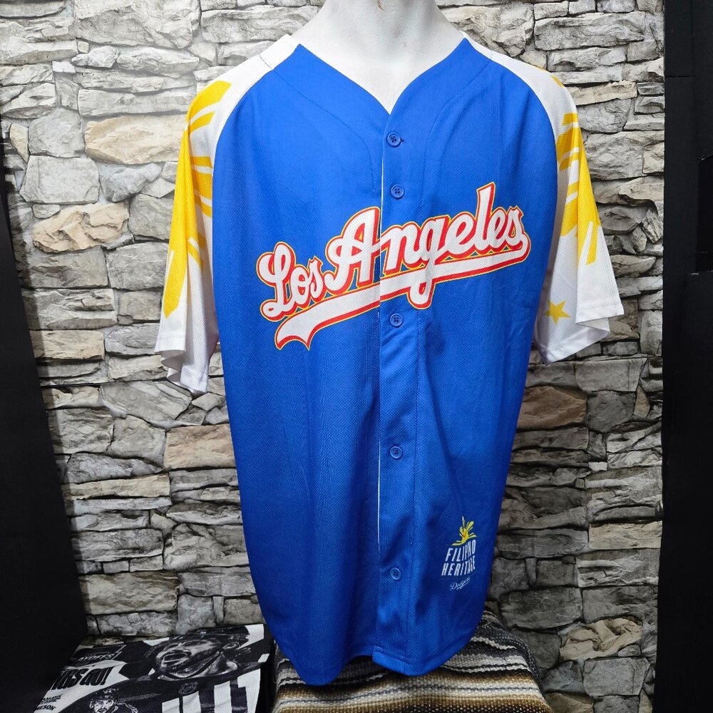 Dodgers men XL 2022 Filipino Heritage SGA Night Jersey officially licensed